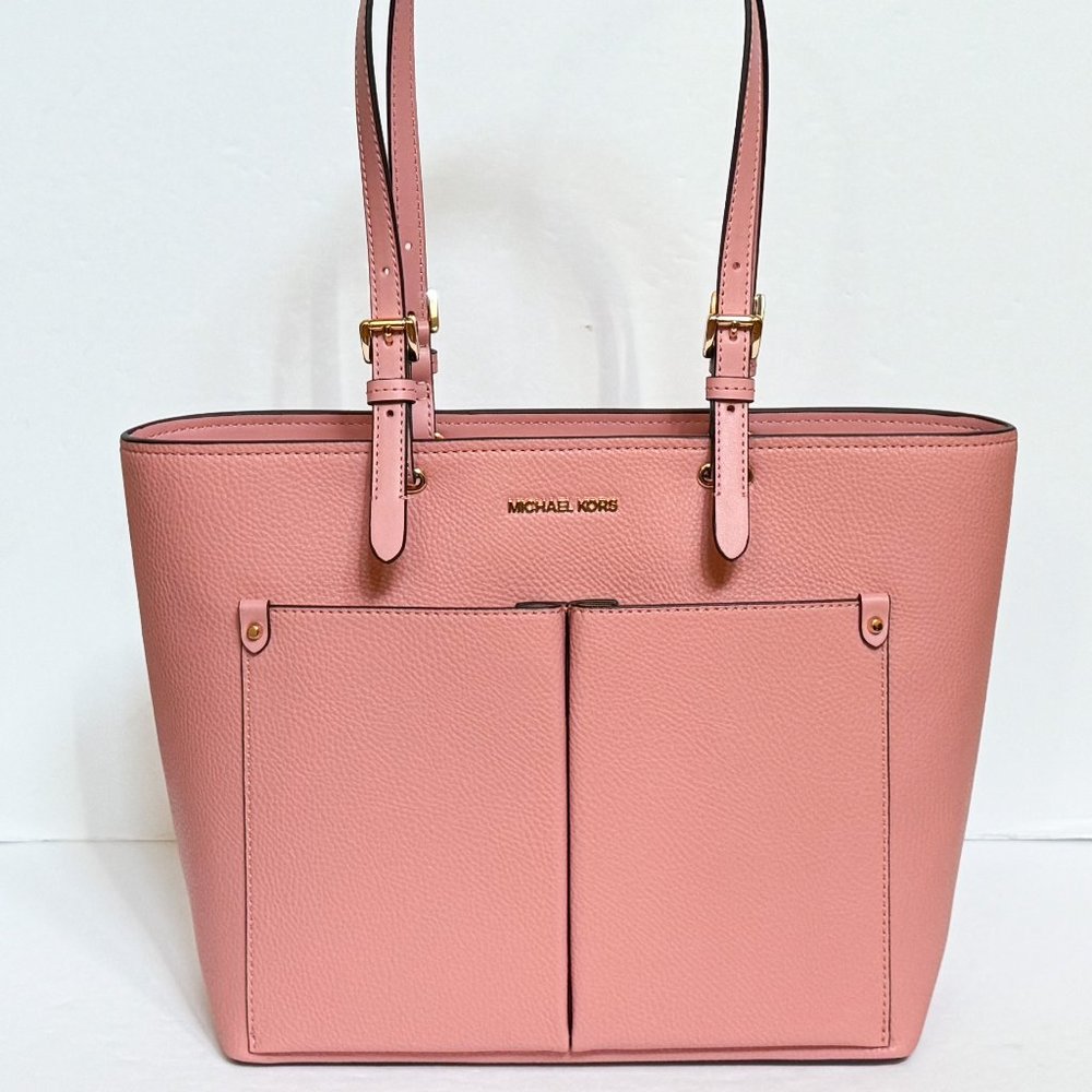 Michael Kors Jet Set Front Pocket Tote Bag + Wallet Set Primrose - Picture 3 of 15